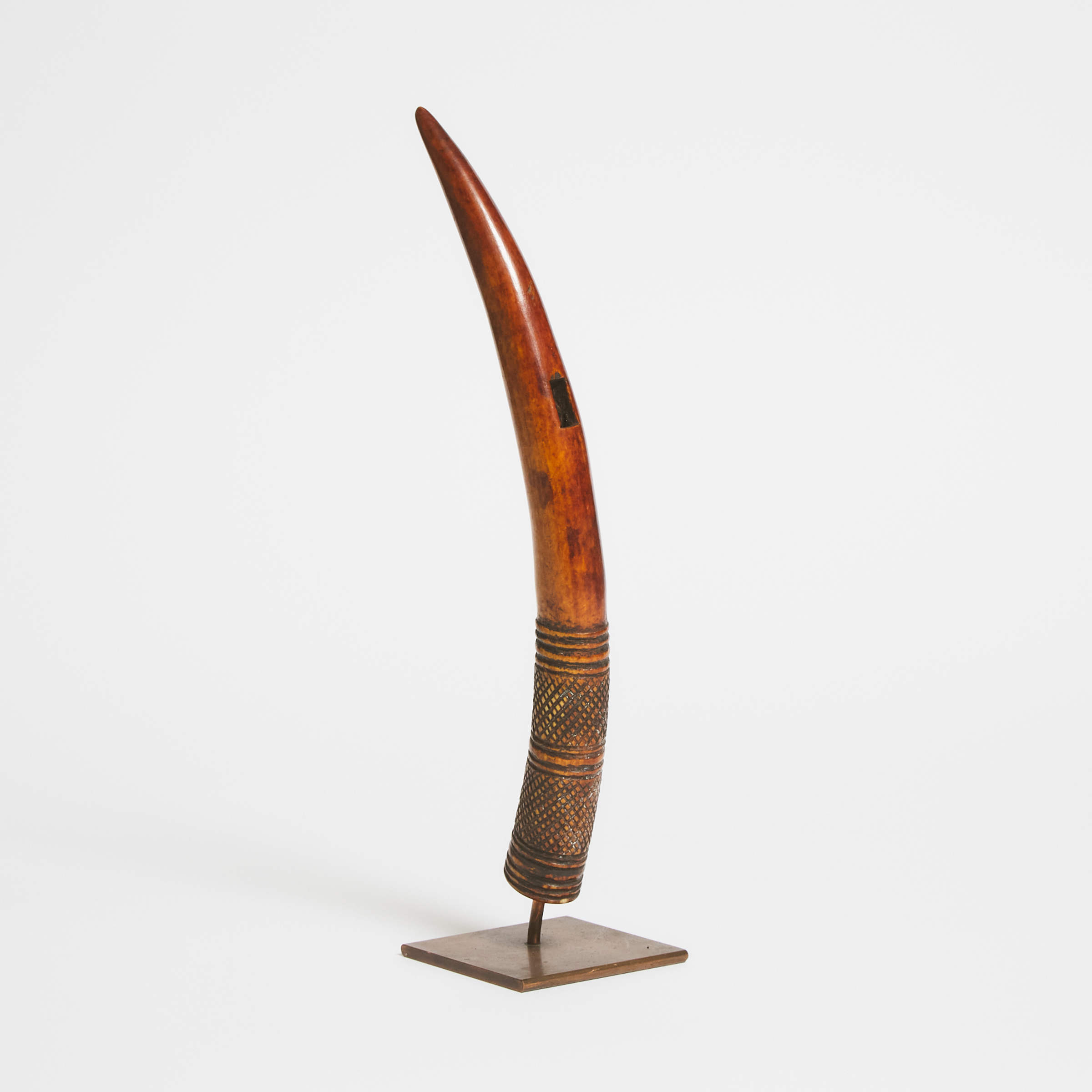 Edo Ivory Elephant Tusk 'Side Blown