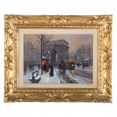 EDOUARD CORTES. "SNOWY EVENING