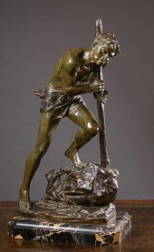 EDOUARD DROUOT BRONZE SCULPTUR