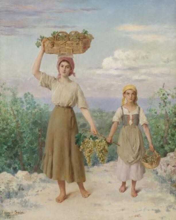 EDOUARD SAIN (1830-1910) GRAPE