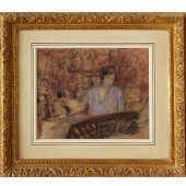 EDOUARD VUILLARD, PASTEL ON PA