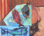 EDUARD RUGA GOUACHE ON PAPER F
