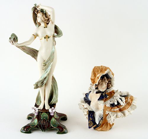 EDUARD STELLMACHER TWO PORCELAIN