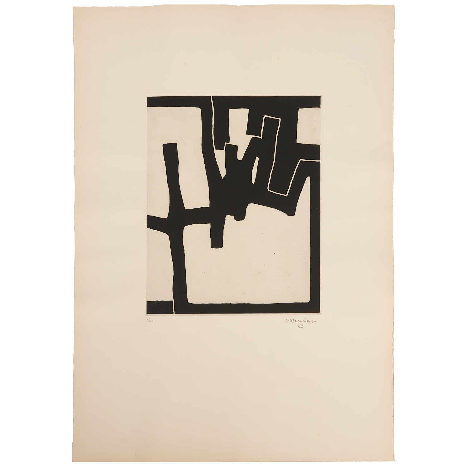 EDUARDO CHILLIDA, ETCHING ON PAPER,