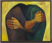 Eduardo Kingman ''Abrazo'' oil