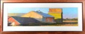 Edwar Woddc Large Framed Farm