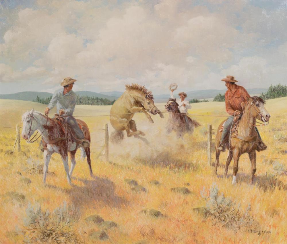 EDWARD B. QUIGLEY OIL ON