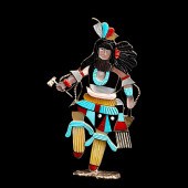 Edward Beyuka Zuni Inlay Dance