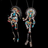 Edward Beyuka Zuni Inlay Drumm