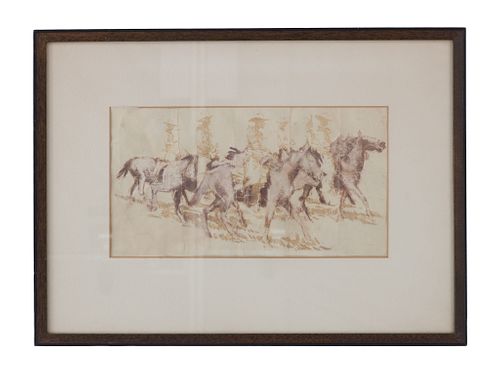 EDWARD BOREIN (1872–1945) COWBOYS