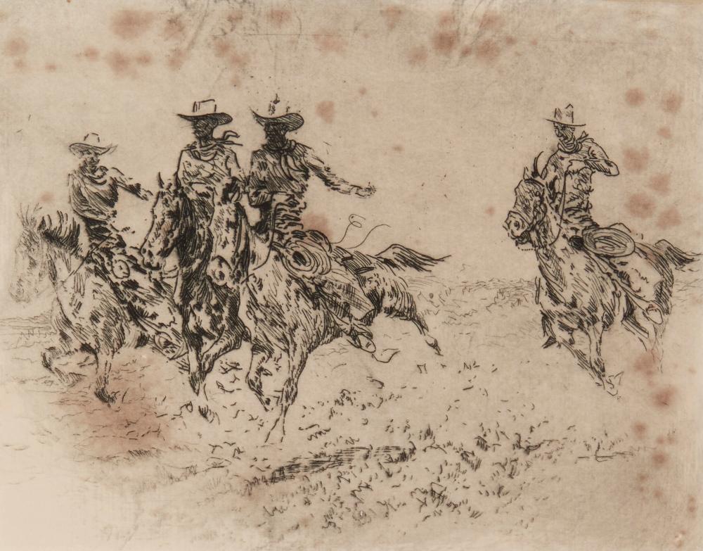 EDWARD BOREIN (1872-1945), "RACE TO