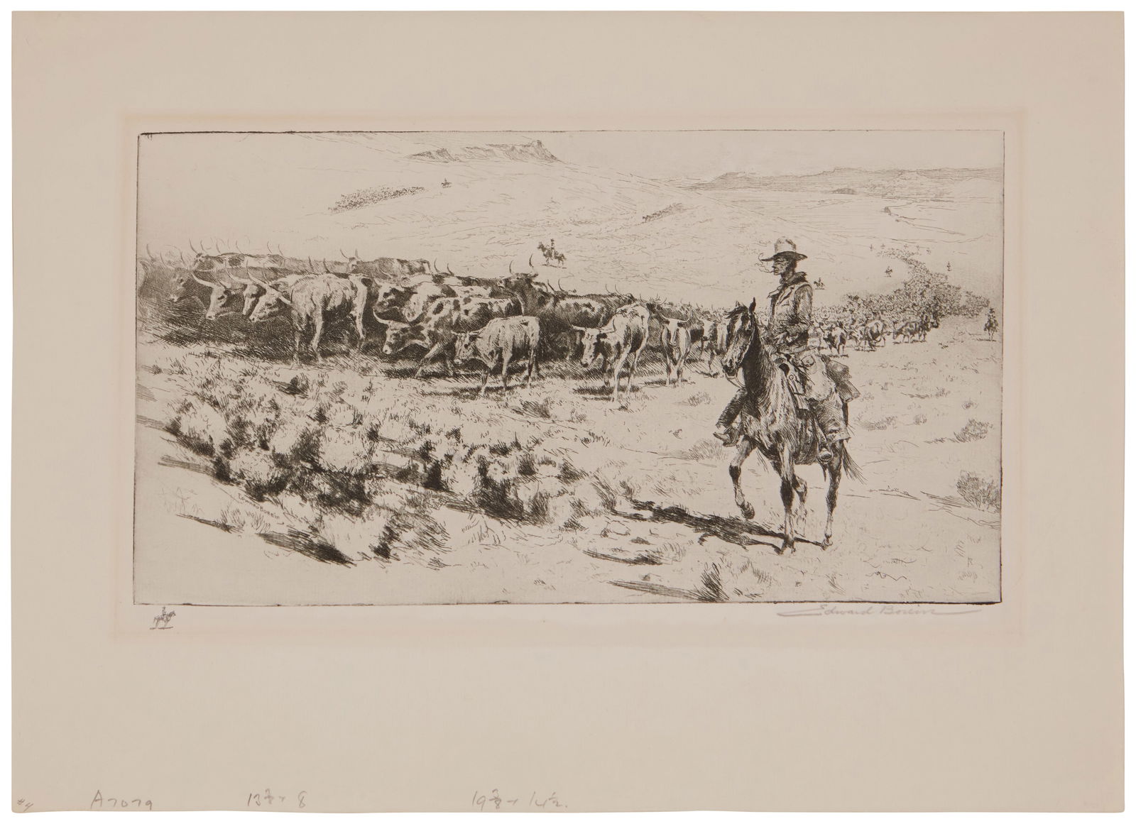 EDWARD BOREIN (1872-1945), "TRAIL