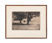 EDWARD BOREIN ETCHING, SANTA I