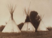 EDWARD CURTIS "APSAROKE CAMP"
