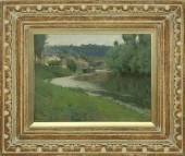 EDWARD DUFNER OIL ON BOARD "TH