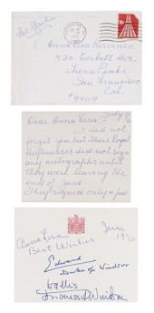 EDWARD DUKE OF WINDSOR &AMP; W