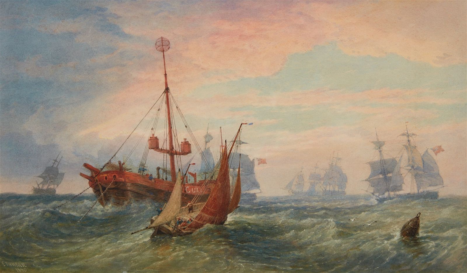 EDWARD DUNCAN, R.W. S., THE GULL