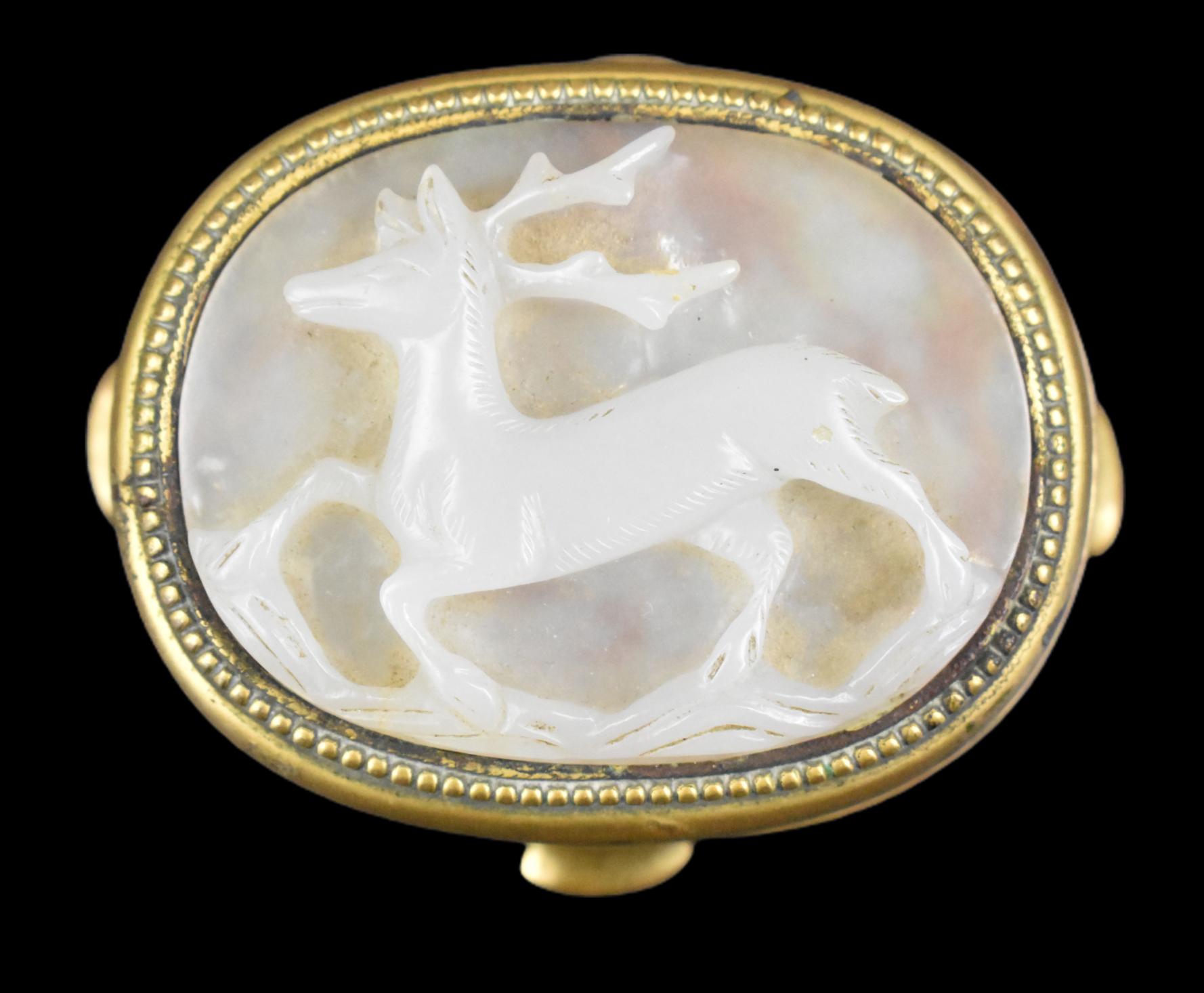 EDWARD FARMER, WHITE JADE DEER BELT