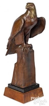 EDWARD FRAUGHTON BRONZE EAGLE,