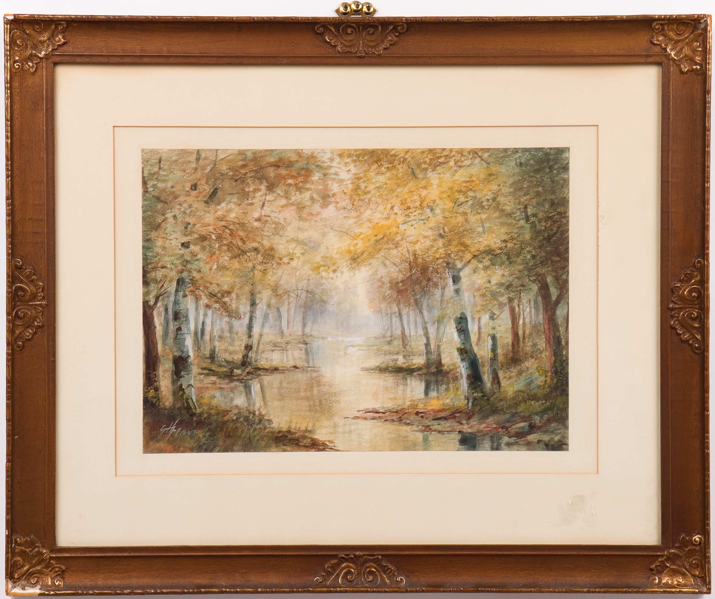 EDWARD H. LAVELLE "AUTUMN WOODS"