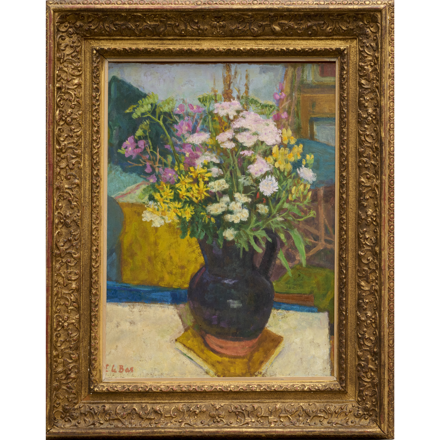 EDWARD LE BAS, OIL ON BOARD