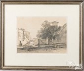 EDWARD LEAR, LITHOGRAPH OF VIA