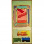 EDWARD MENEELEY, LARGE OIL ON