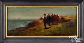 EDWARD MORAN OIL ON CANVAS SHO