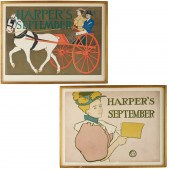 EDWARD PENFIELD, PAIR OF HARPE