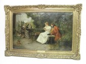 Edward Percy Moran oil on canv