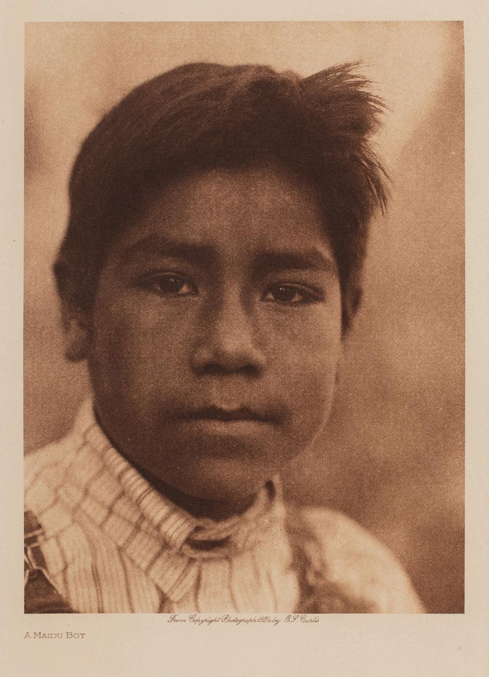 EDWARD S. CURTIS, A MAIDU BOY,
