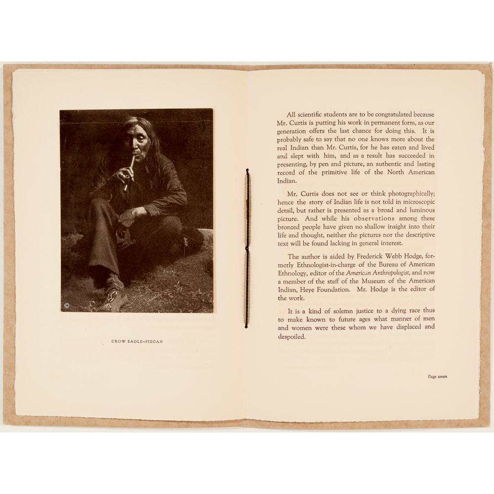 EDWARD S. CURTIS, ADVERTISING