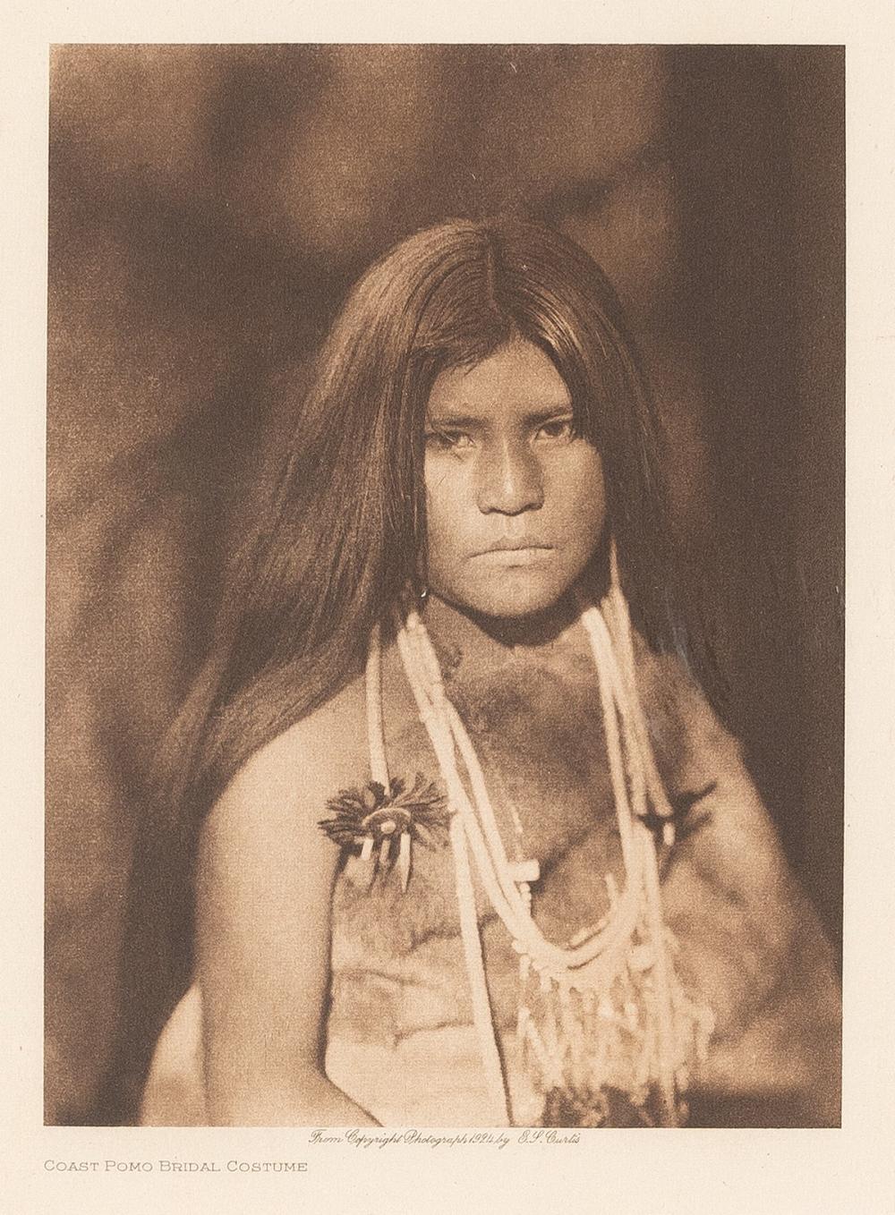 EDWARD S. CURTIS, COAST POMO BRIDAL