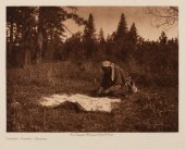 EDWARD S. CURTIS, DRYING PIAHE
