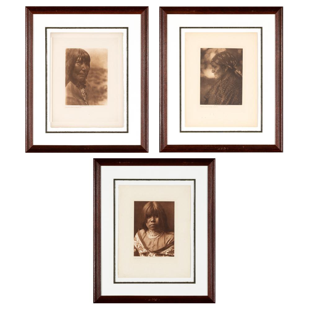 EDWARD S. CURTIS, GROUP OF THREE