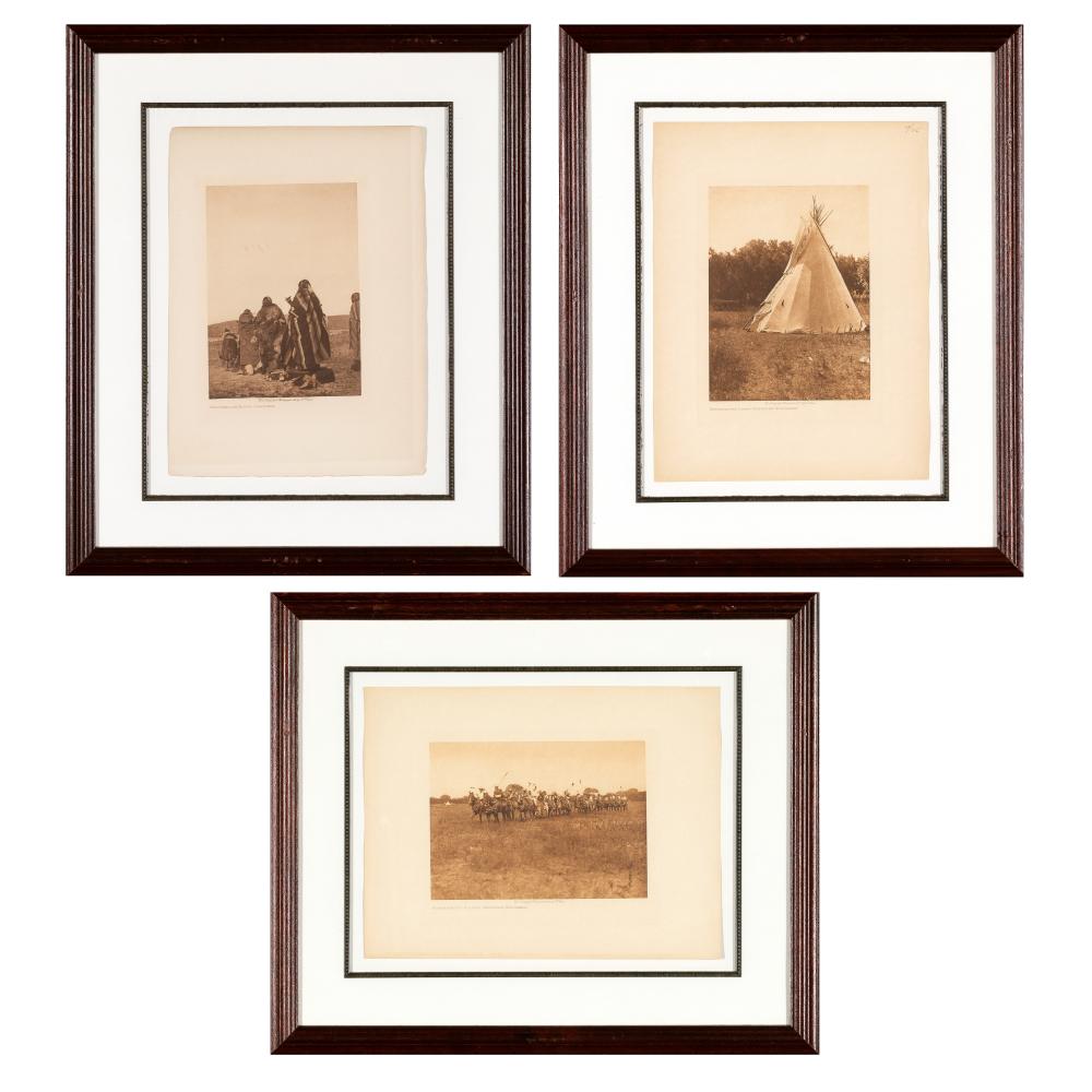 EDWARD S. CURTIS, GROUP OF THREE