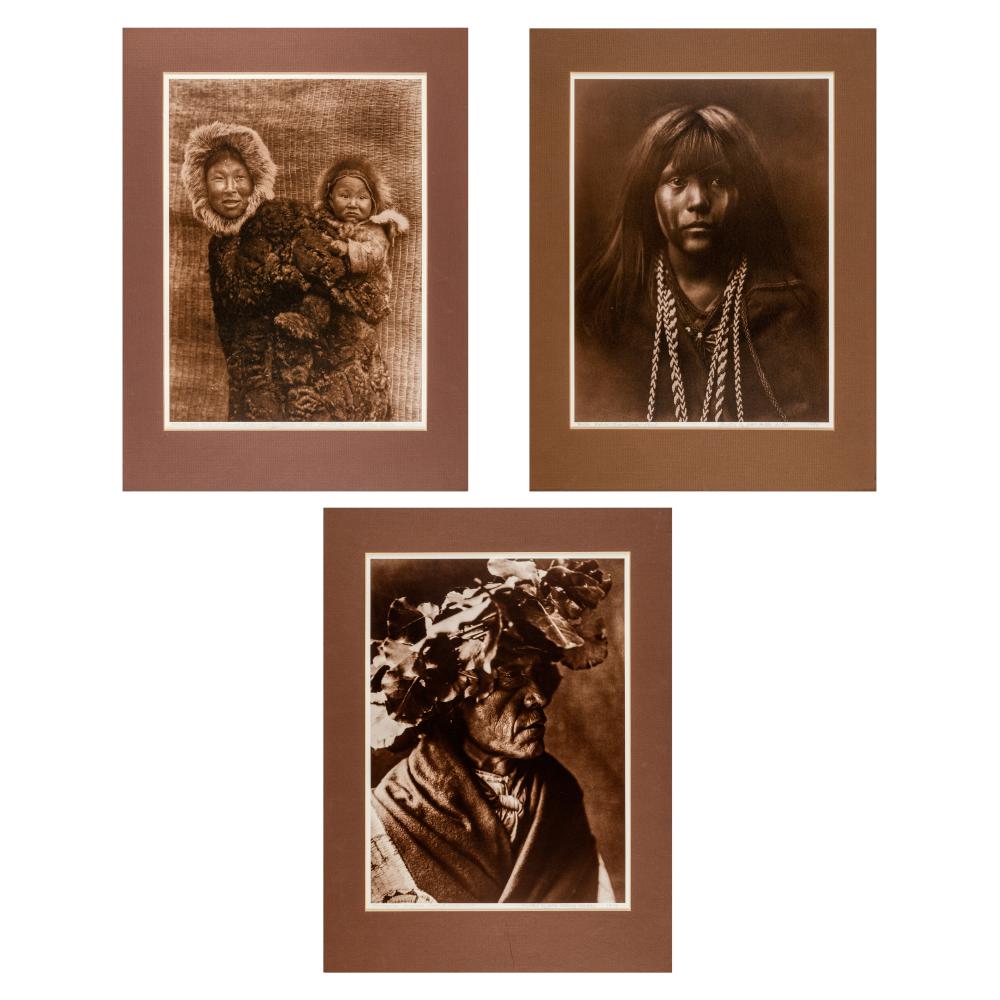EDWARD S. CURTIS, GROUP OF THREE