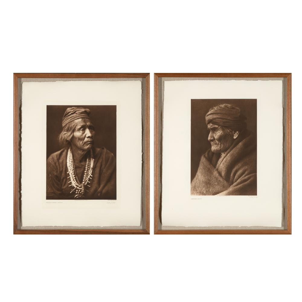 EDWARD S. CURTIS, PAIR OF