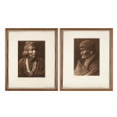 EDWARD S. CURTIS, PAIR OF REST