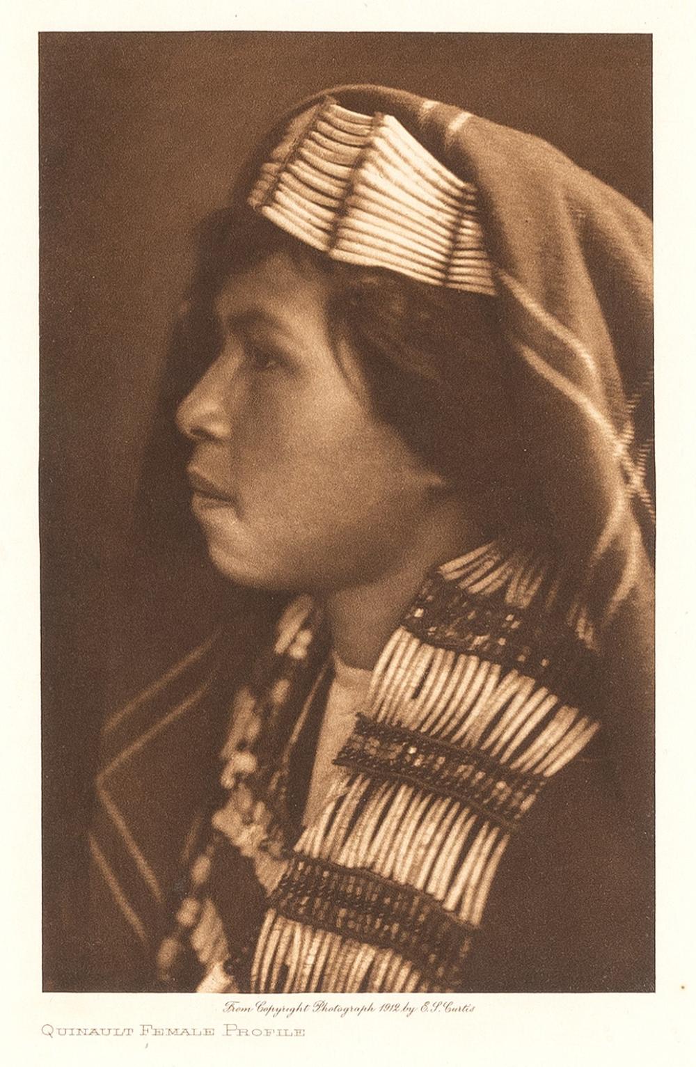 EDWARD S. CURTIS, QUINAULT FEMALE