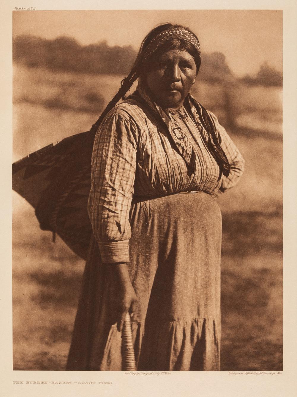 EDWARD S. CURTIS, THE BURDEN-BASKET