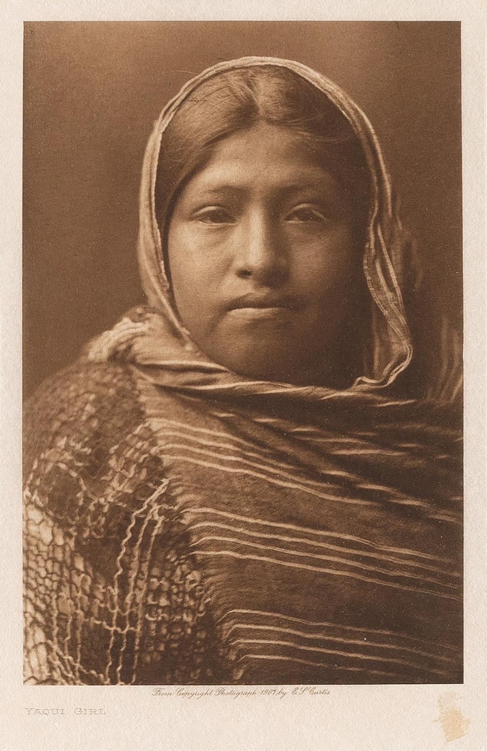 EDWARD S. CURTIS, YAQUI GIRL,