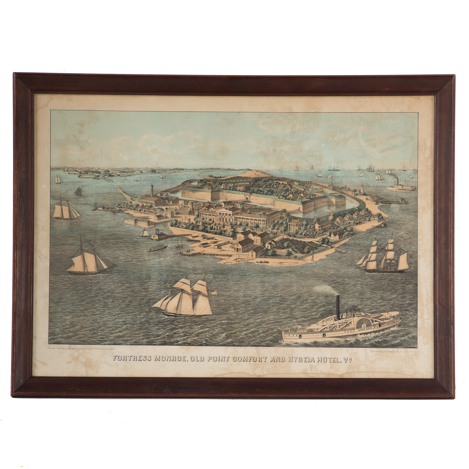 EDWARD SACHSE. "FORTRESS MONROE,