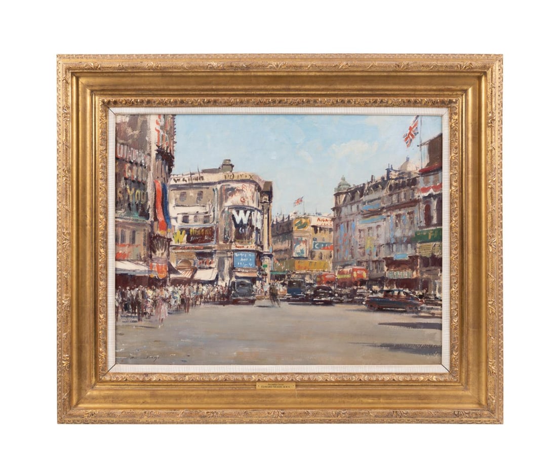 EDWARD SEAGO, 'PICCADILLY CIRCUS'