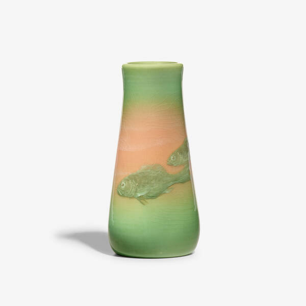 Edward T. Hurley. Iris Glaze vase