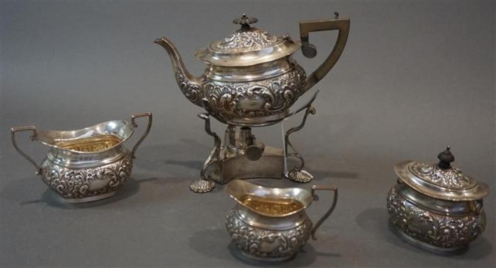 EDWARD VII SILVER BURNER STAND,