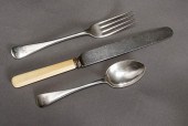 EDWARD VII SILVER FLAT TABLE S