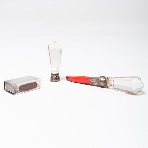 EDWARD VII SILVER MOUNTED WAX