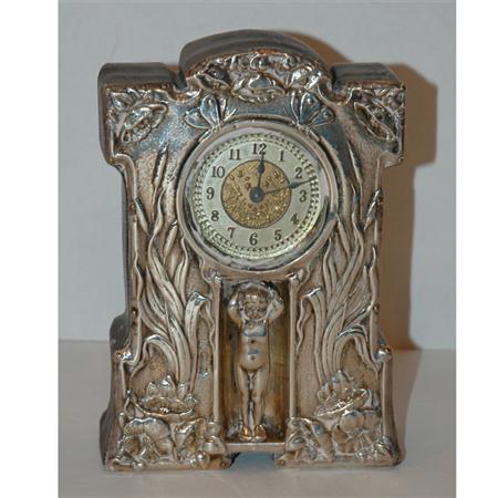 Edward VII Silver Mounted Wood Desk
