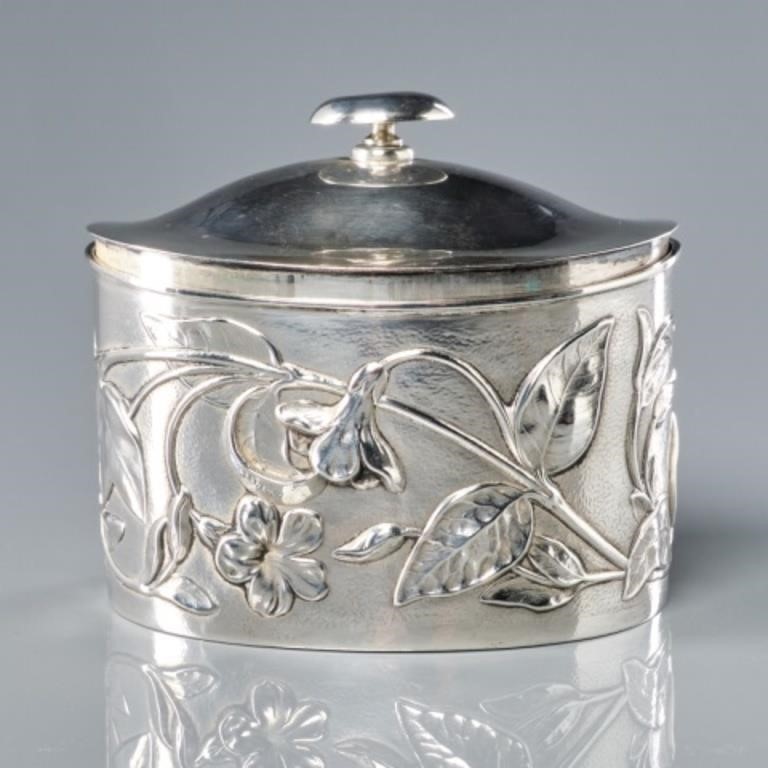 EDWARD VII SILVER OVAL TEA
